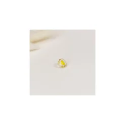 Bouton polyester Vicky love 11 mm - jaune