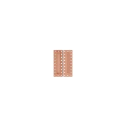 Bouton pression à coudre Rectangulaire - terracotta
