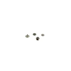 Bouton pression nickelé avec calotte - 8,8/9,3 mm