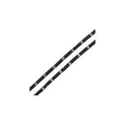 Bouton Pression sur Ruban Coton - Noir x 50cm