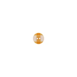 Bouton rond grand vichy orange