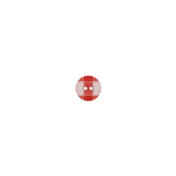 Bouton rond grand vichy rouge
