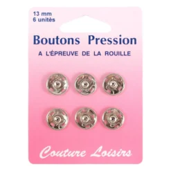 Boutons pression n°13 X6 - Couture loisirs