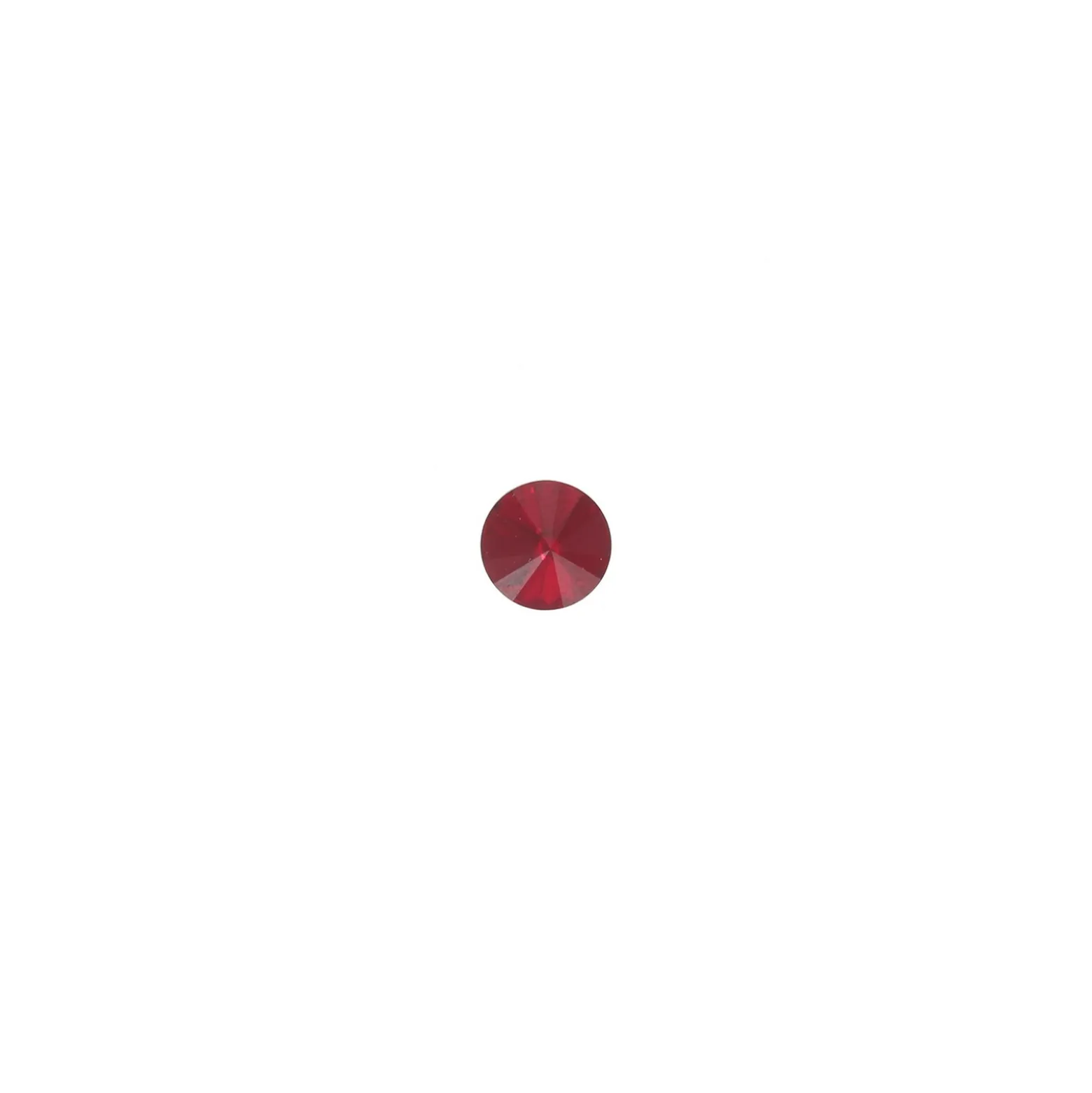 Bouton strass Nyla - rouge
