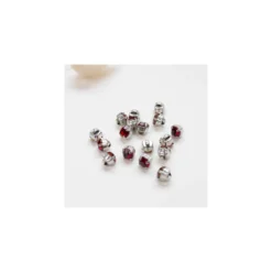 Bouton strass Sweet angels 7mm - rouge