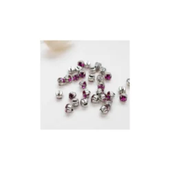 Bouton strass Sweet angels 7mm - fuchsia