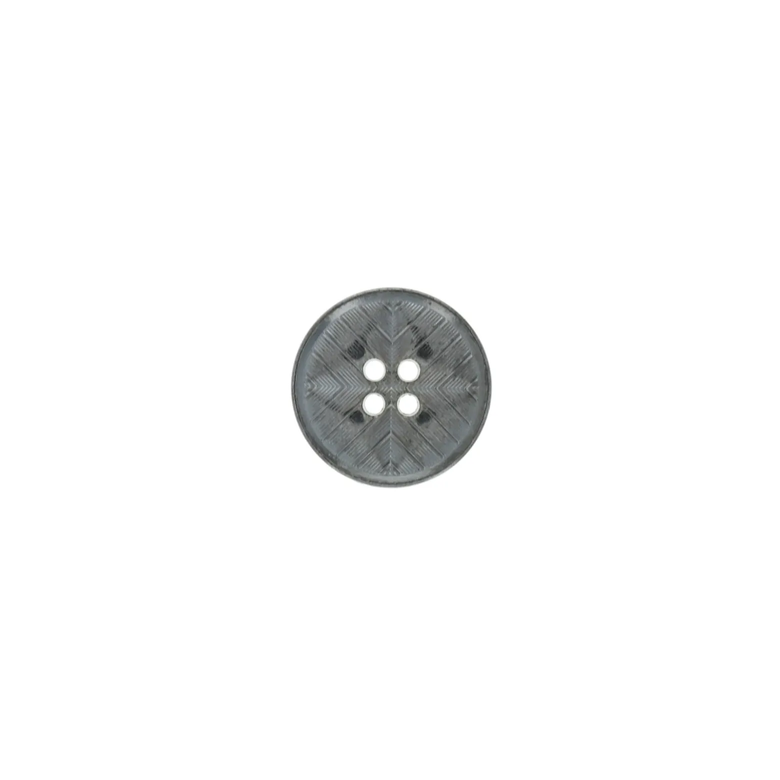 Bouton zamak Chevron - nickel noir