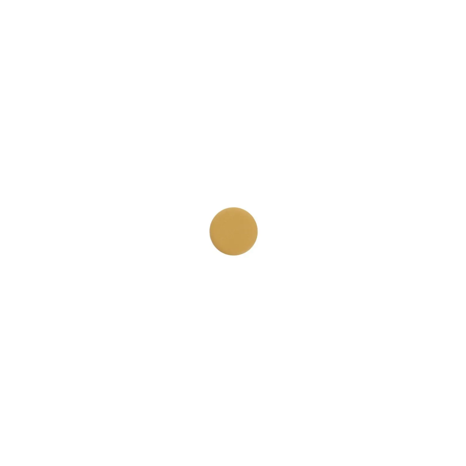 Bouton zamak velouté - ocre