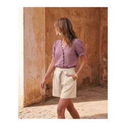 Box couture blouse festonnée - La vie en blouse - bois de rose