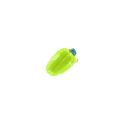 Breloque Fimo poivron vert tendre