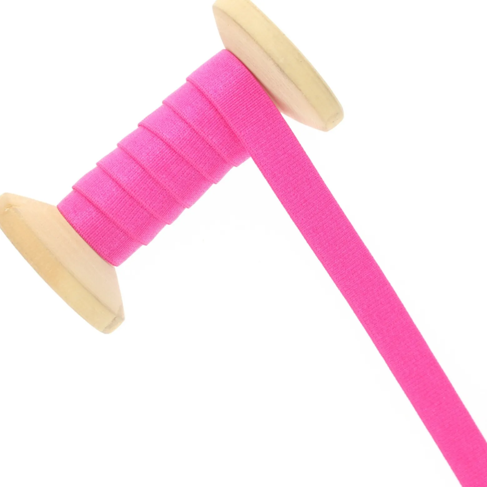 Bretelle lingerie élastique 12 mm - fuchsia - Bobine de 15 m