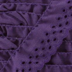Broderie anglaise Eloïse - violet