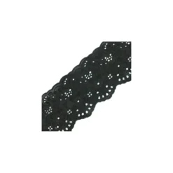 Broderie anglaise Laëtitia - noir