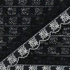 Broderie anglaise Manosque - noir