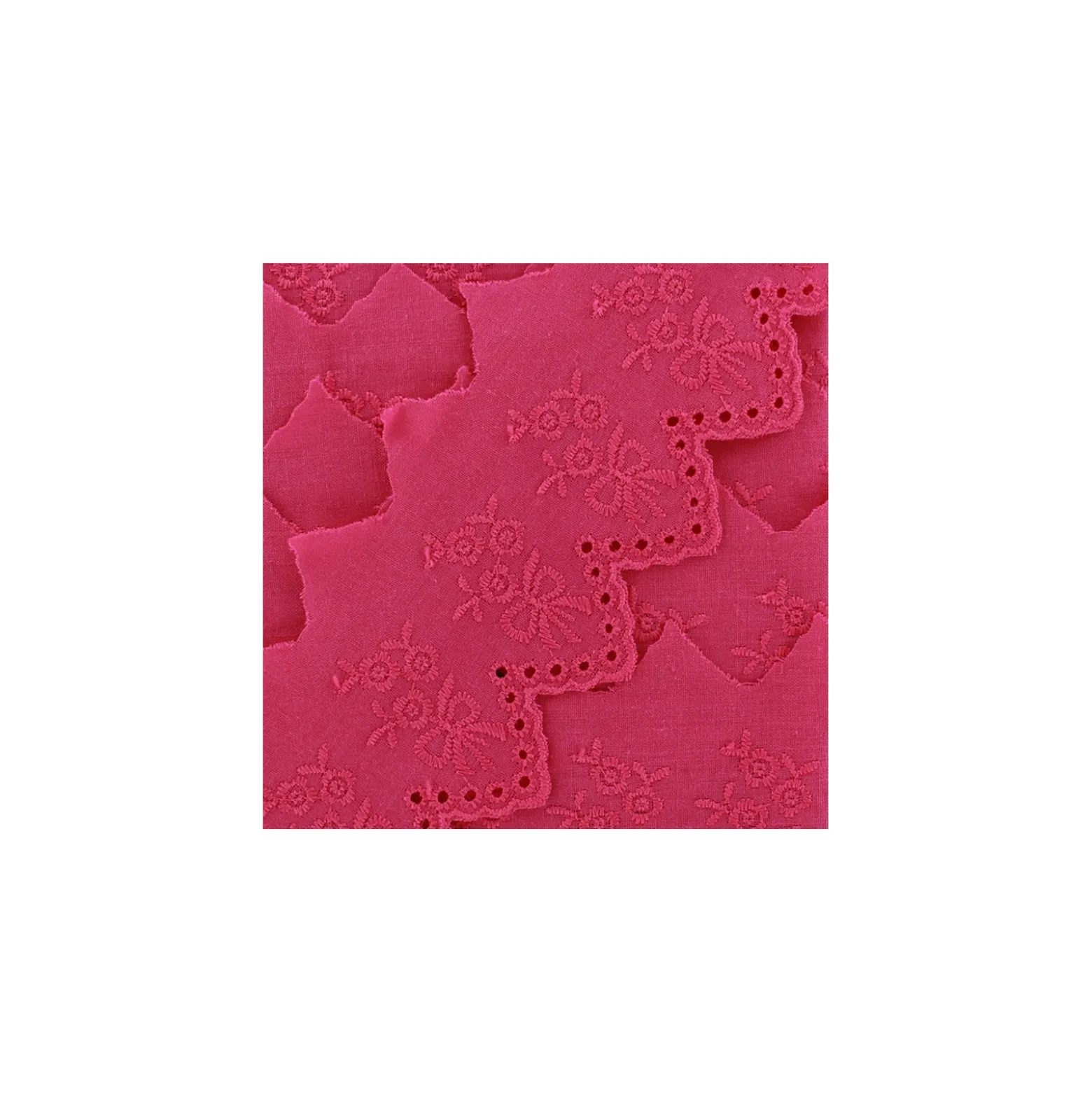 Broderie anglaise 54mm - fuchsia