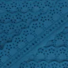 Broderie Anglaise passe-ruban Esmée 60 mm - bleu canard