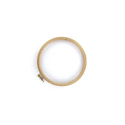 Cadre tambour à broder en bois - rond