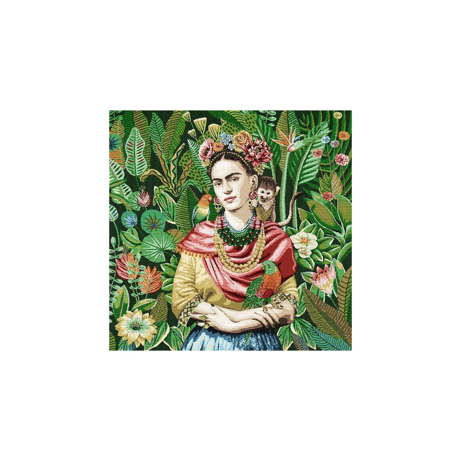 Carré Jacquard Carmen - vert