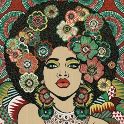 Carré Jacquard Destiny - Rouge