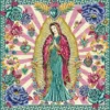 Carré Jacquard Guadalupe - rose