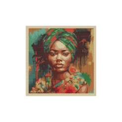 Carré jacquard Nour - multicolore