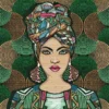 Carré Jacquard Sakina - Vert