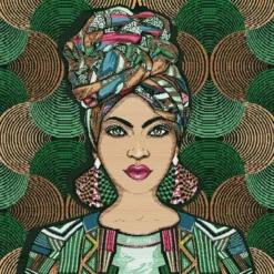 Carré Jacquard Sakina - Vert