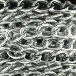 Chaine à maillons 9 mm argent