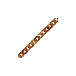 Chaîne acrylique 20 mm - écaille marron x 50 cm