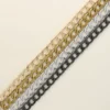 Chaîne plate aluminium inoxydable 10 mm - anthracite x 50 cm