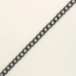 Chaîne plate aluminium inoxydable 10 mm - anthracite x 50 cm