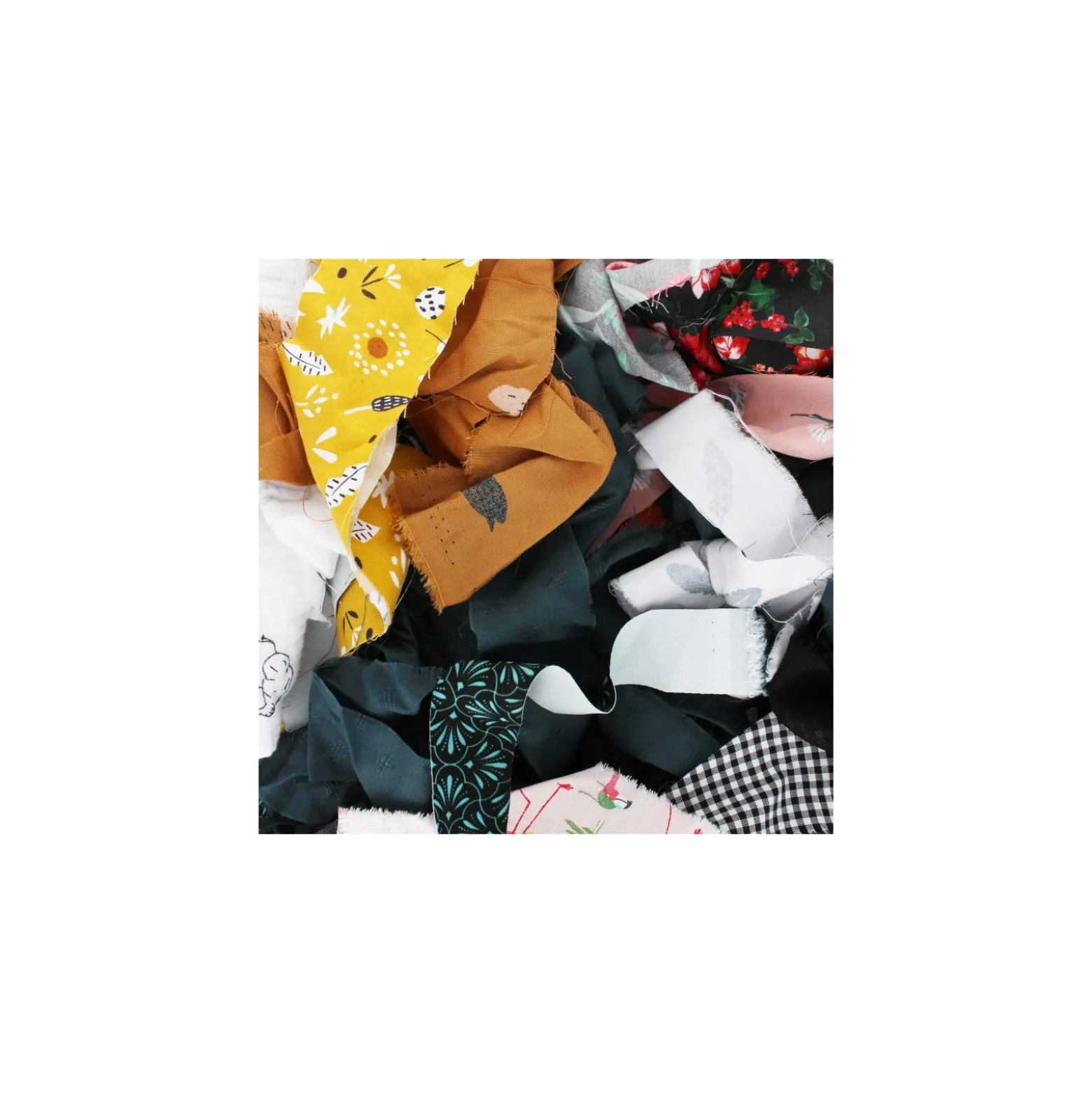 Chutes de tissus pour rembourrage (sachet de 1,5 kg)