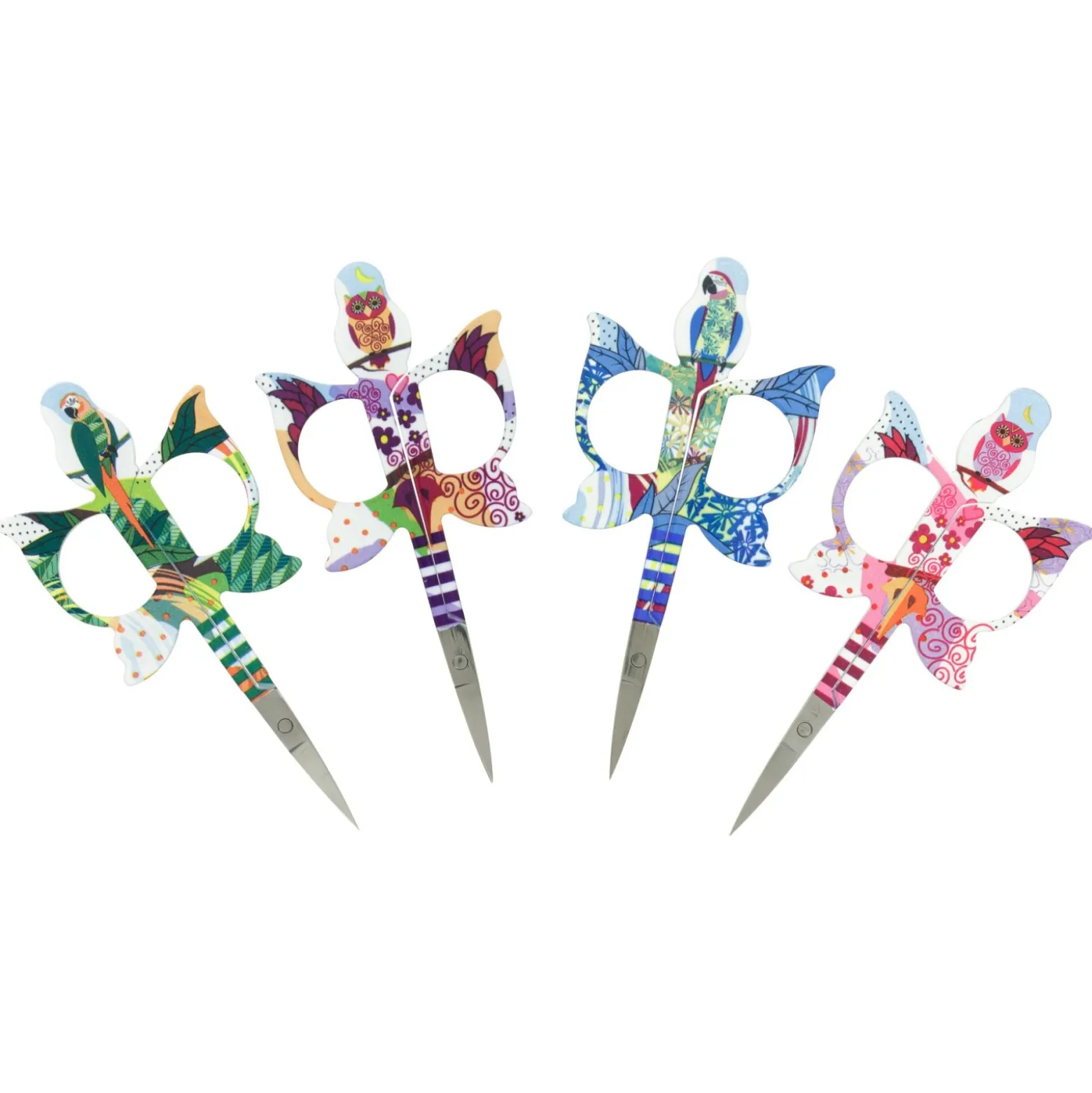 Ciseaux à broder Bohin Hibou 11 cm - rose