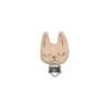 Clip attache tétine bois - chat