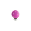 Clip attache tétine bois - fuchsia
