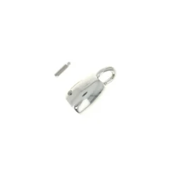 Cloche à pompon zamac Bocci 10 mm - argenté