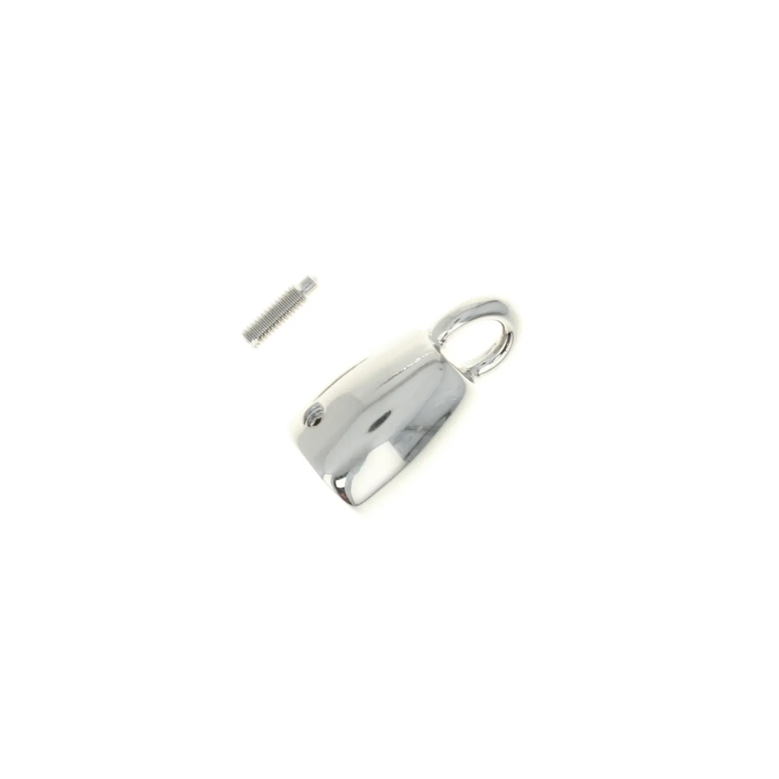 Cloche à pompon zamac Bocci 10 mm - argenté