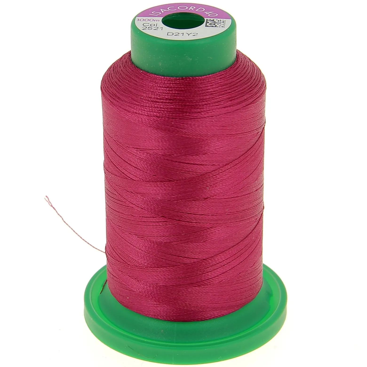 Cône de fil à broder ISACORD40 1000 m - fuchsia