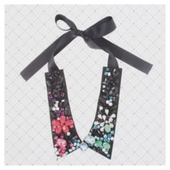 ♥ Col en feutre rectangle noir ♥