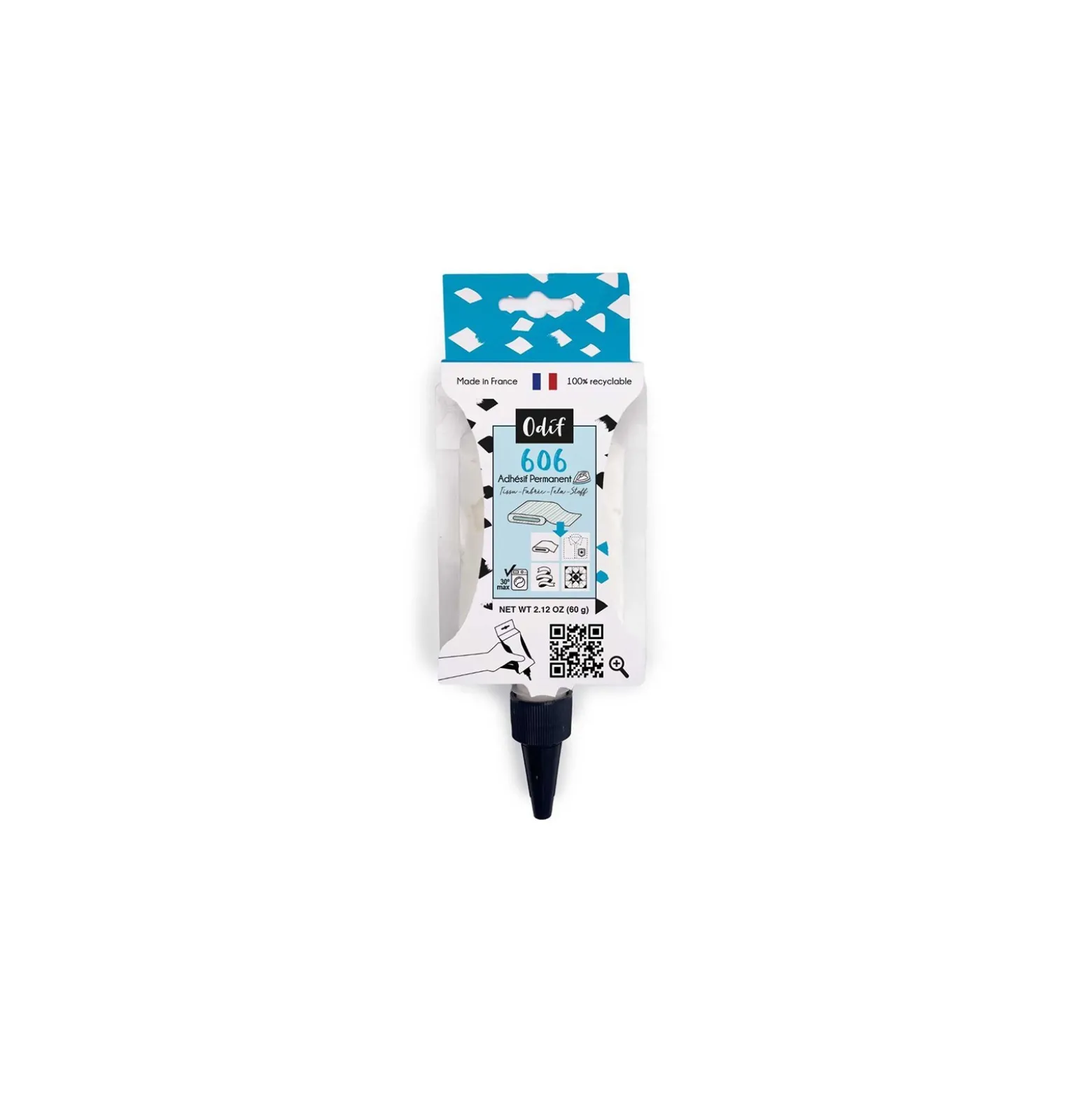 Colle thermocollante pour tissus 606 60g - gourde précision - ODIF