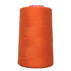 Cone de fil à coudre orange 4 573 m 100% polyester - Couture loisirs