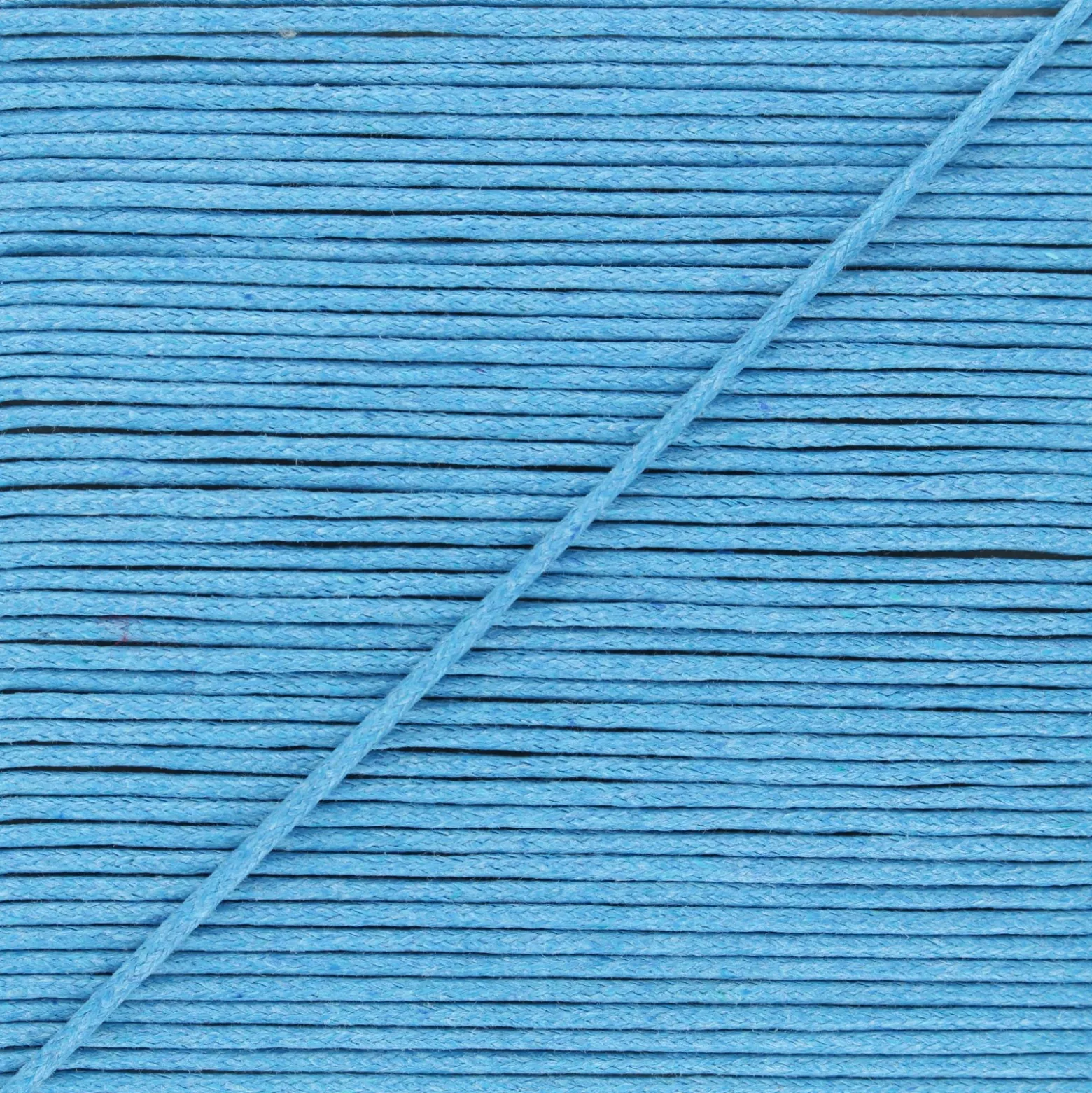 Cordon aspect cuir - bleu