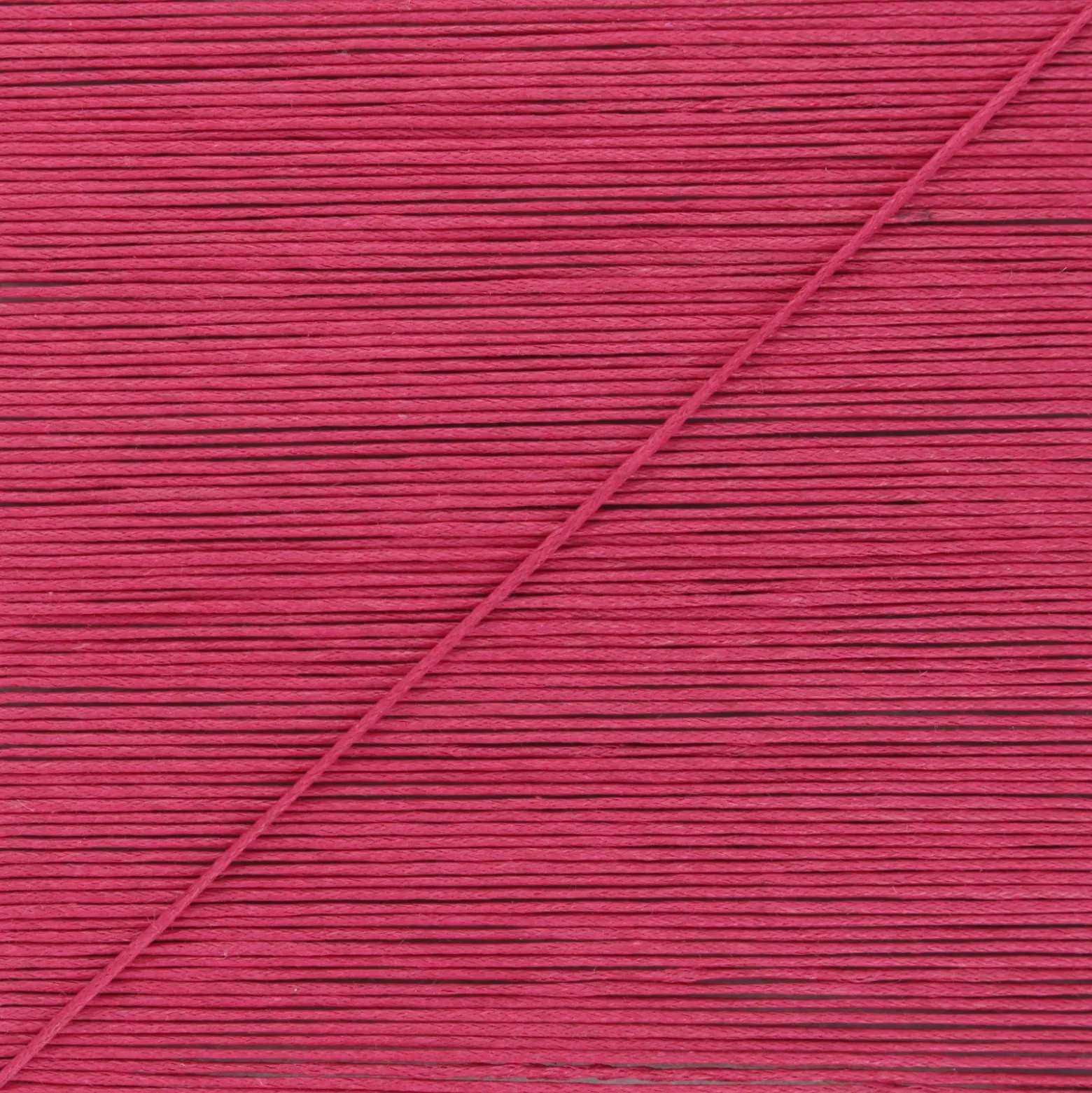 Cordon aspect cuir - framboise