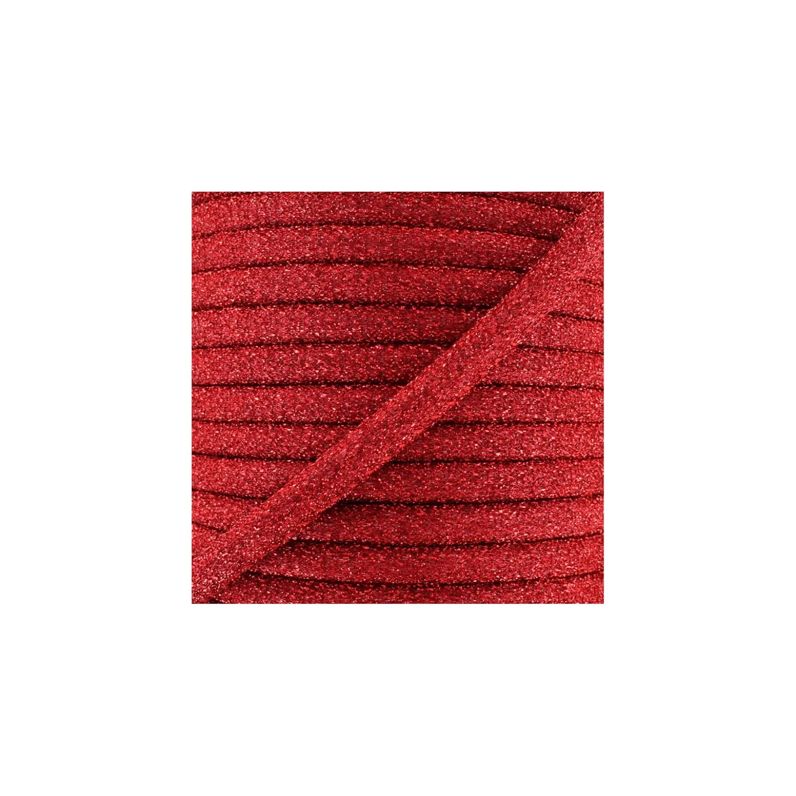 Cordon lurex Party - rouge