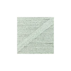 Cordon plat tressé lurex - argent