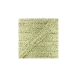 Cordon plat tressé lurex - or clair