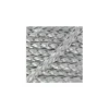 Cordon simili cuir tressé plat argent brillant