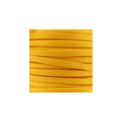 Cordon Spaghetti coton 5 mm - jaune