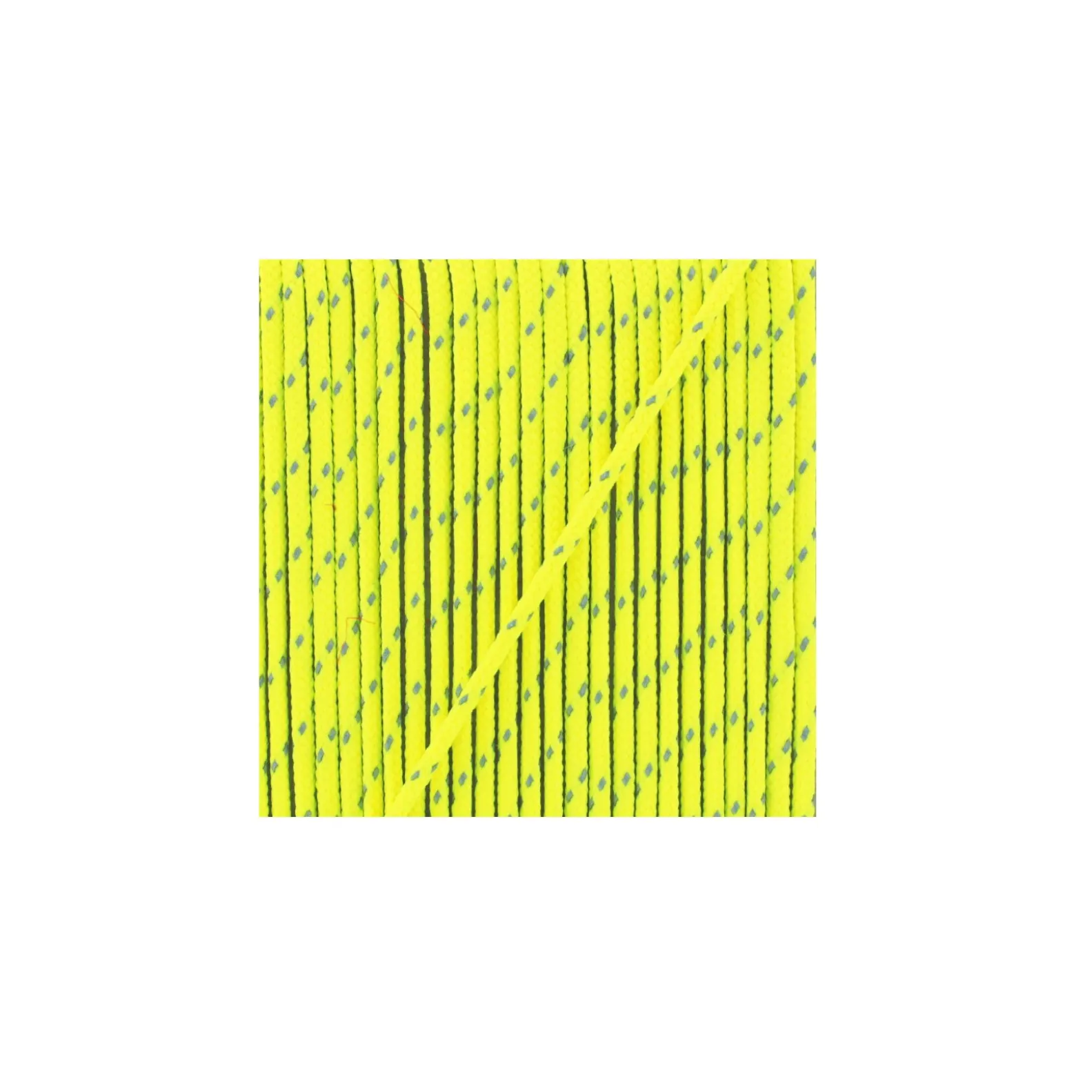 Cordon Sport réfléchissant 3 mm- jaune fluo