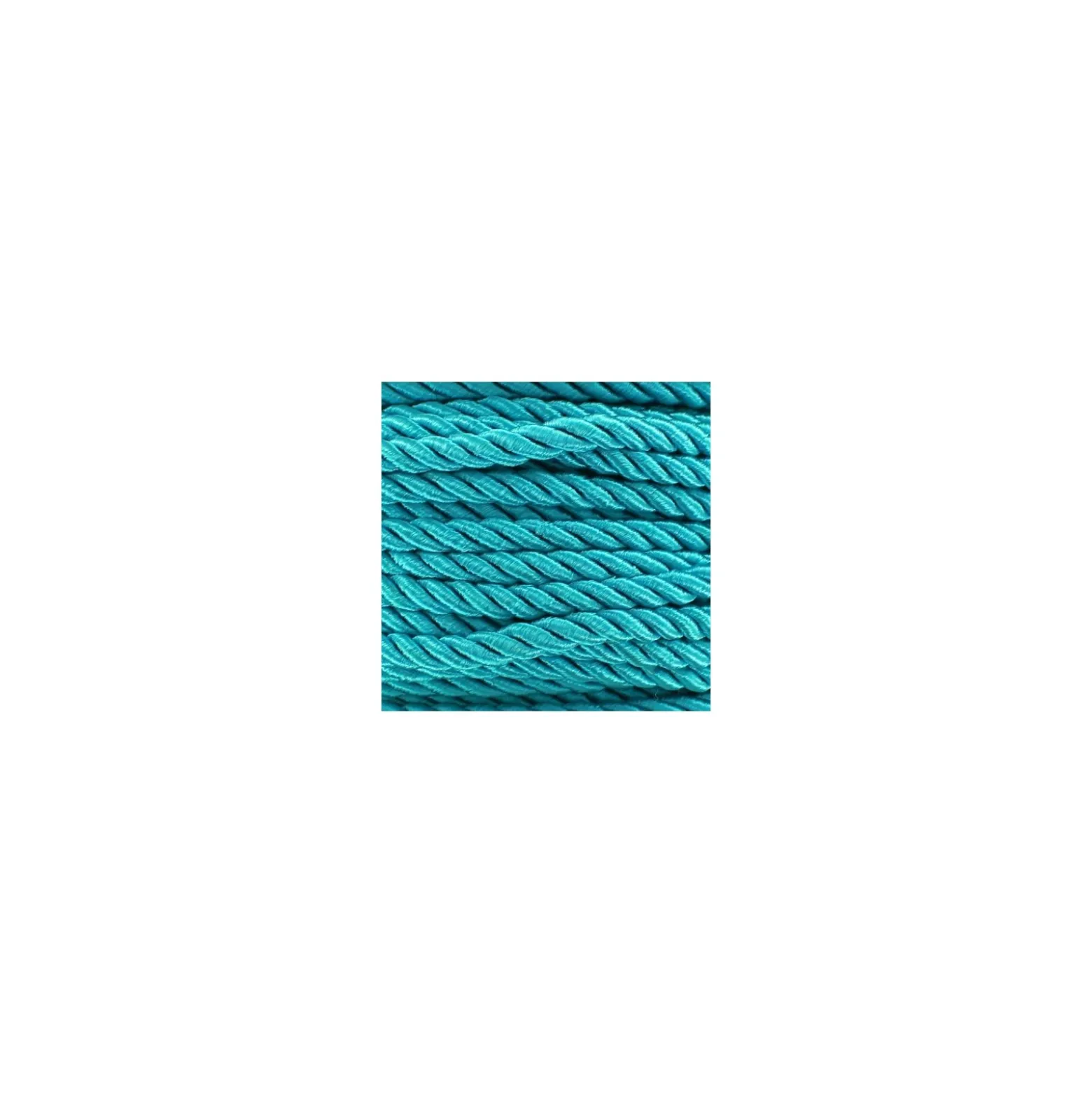 Cordon torsadé satiné 5 mm